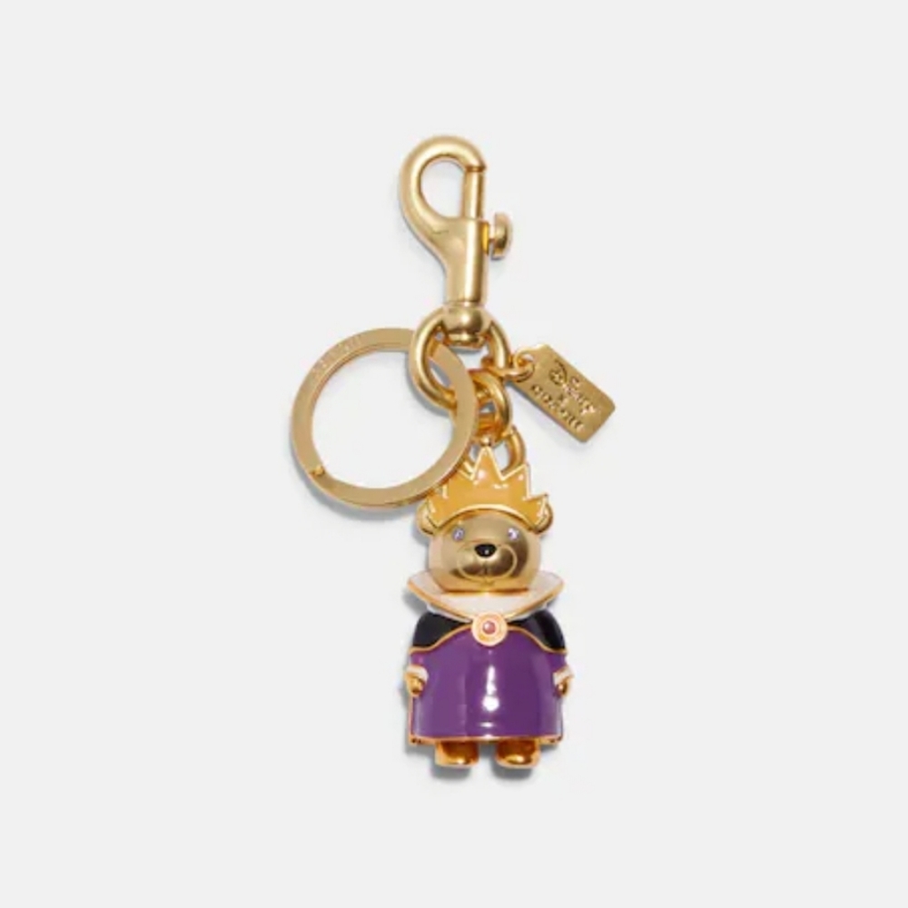 Disney Villains X Coach Evil Queen Bear Bag Charm CC345 Snow White NWT